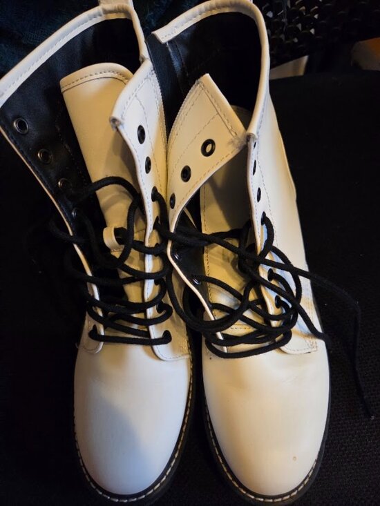 Madden Girl Shoes - Women's white boots.  Size 10